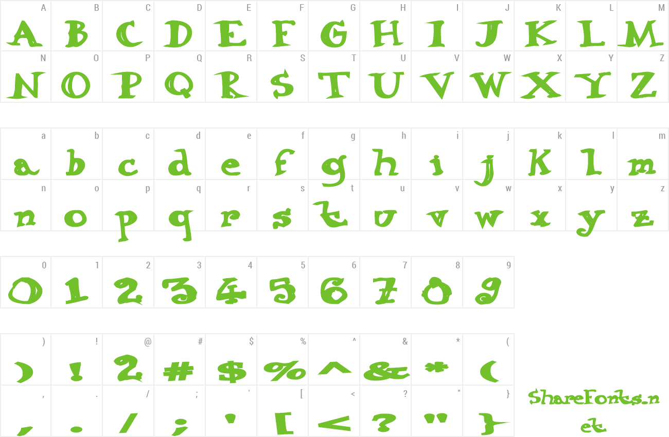 Font DRAKE preview